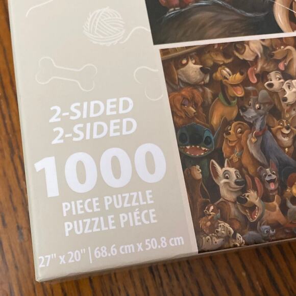 Disney Parks Cats and Dogs Two-Sided Jigsaw Puzzle 1000 Pieces Aristocats New - Picture 3 of 8